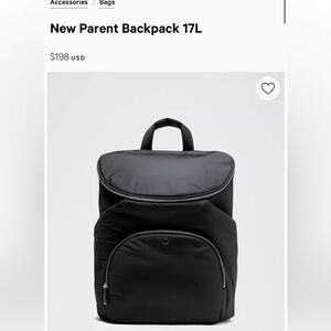 Lululemon New Parent Backpack